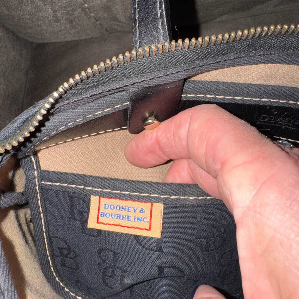 Dooney & Bourke Black Shoulder Bag - Picture 4 of 5
